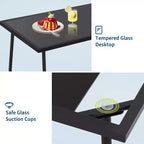Set di mobili da conversazione per esterni da 4 pezzi, set di tavolo e sedie da esterno in Textilene resistente alle intemperie, mobili da patio piccoli per balcone e giardino