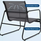 Set di mobili da conversazione per esterni da 4 pezzi, set di tavolo e sedie da esterno in Textilene resistente alle intemperie, mobili da patio piccoli per balcone e giardino