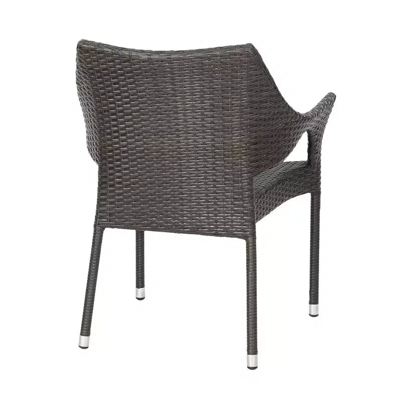 Set da pranzo GDFStudio Ronnie per esterno in vimini e ferro, 5 pezzi