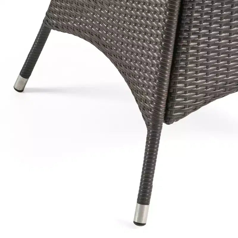 Christopher Knight Home Campbell Set da pranzo da esterno in vimini a 5 pezzi con cuscino