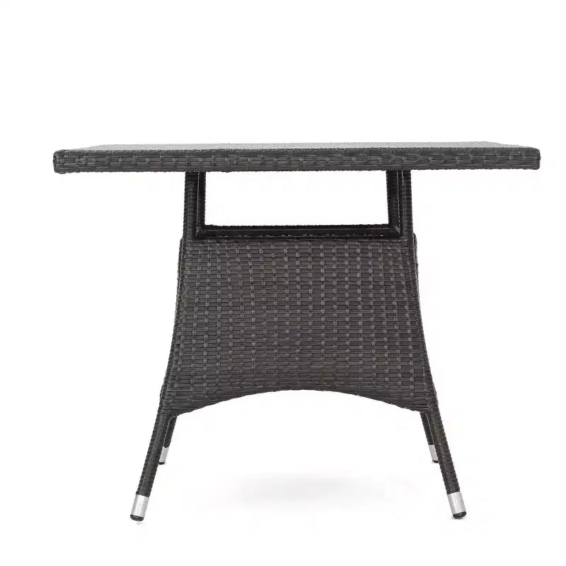 Christopher Knight Home Campbell Set da pranzo da esterno in vimini a 5 pezzi con cuscino