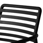 WestinTrends Playa Ensemble de table à manger de 5 pièces en métal pour l'intérieur et l'extérieur avec chaises de patio en plastique empilables