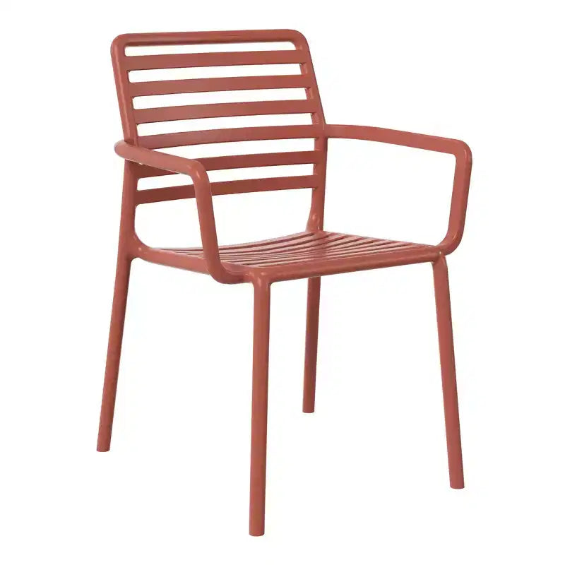 WestinTrends Playa Ensemble de table à manger de 5 pièces en métal pour l'intérieur et l'extérieur avec chaises de patio en plastique empilables