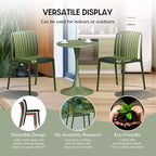 Set da pranzo da esterni WestinTrends Playa 5 pezzi con tavolo in metallo e sedie impilabili in resina da patio