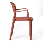 WestinTrends Playa, set da 5 pezzi, tavolo da bistrò rotondo in metallo e sedie impilabili in resina da esterno