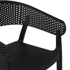 Ensemble de table à manger de patio WestinTrends Playa 3 pièces en métal, pour l'intérieur et l'extérieur, avec chaises de patio empilables