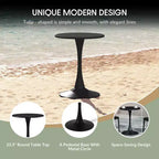 Ensemble de table à manger de patio WestinTrends Playa 3 pièces en métal, pour l'intérieur et l'extérieur, avec chaises de patio empilables