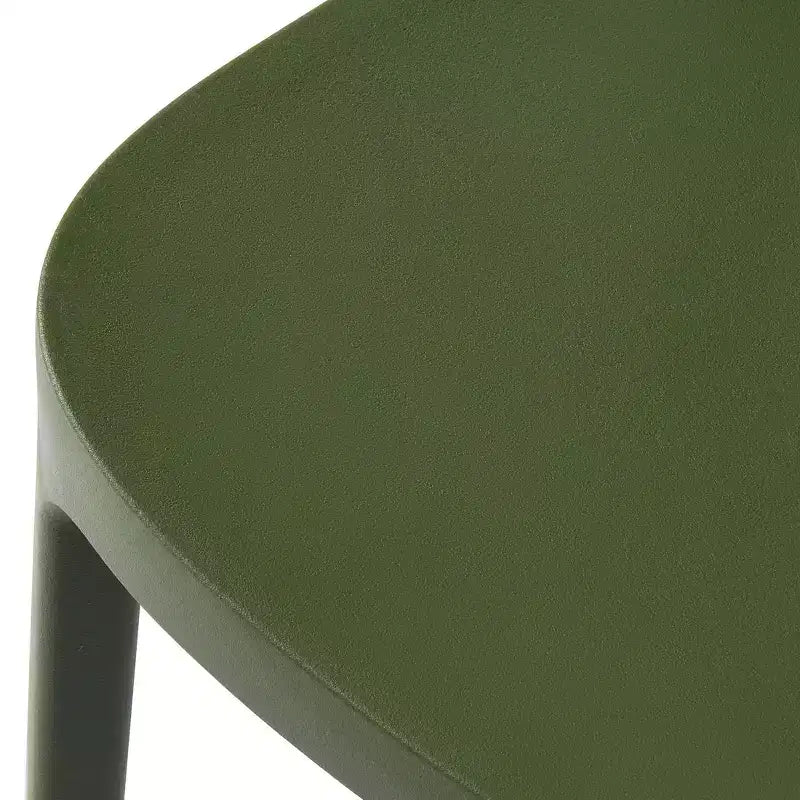 Ensemble de table à manger de patio ronde en métal 5 pièces d'intérieur/extérieur WestinTrends Playa avec chaises de patio empilables