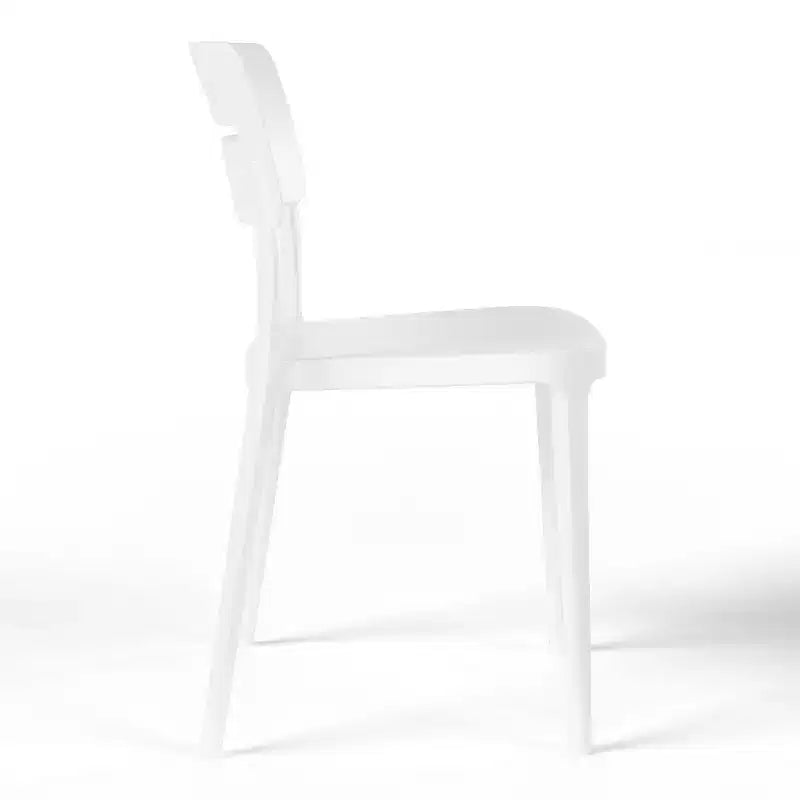 Ensemble de table à manger de patio ronde en métal 5 pièces d'intérieur/extérieur WestinTrends Playa avec chaises de patio empilables