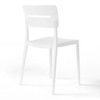 Ensemble de table à manger de patio ronde en métal 5 pièces d'intérieur/extérieur WestinTrends Playa avec chaises de patio empilables
