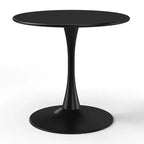 Ensemble de table à manger de patio ronde en métal 5 pièces d'intérieur/extérieur WestinTrends Playa avec chaises de patio empilables
