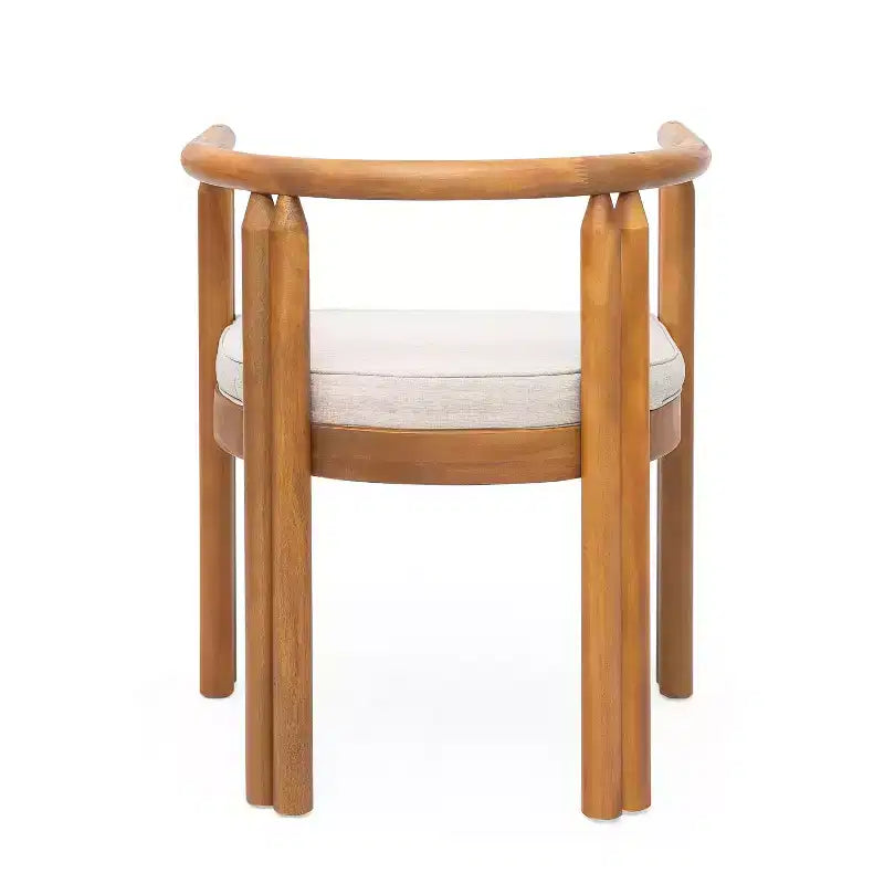 Christopher Knight Home Mordak Set da Pranzo Rustico da Giardino 7 Pezzi in Legno di Acacia con Cuscini