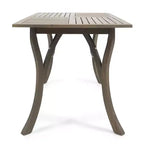 Set da pranzo da 7 pezzi GDFStudio in vimini e legno di acacia per esterni