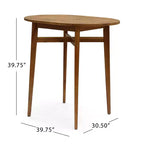 GDFStudio Brigitte Set Bar da Esterno 5 Pezzi in Legno di Acacia con Design a Doghe