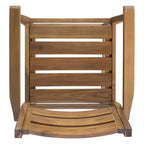 GDFStudio Brigitte Set Bar da Esterno 5 Pezzi in Legno di Acacia con Design a Doghe