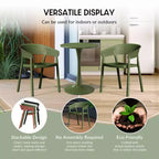 WestinTrends Playa, set da pranzo da esterni a 5 pezzi, con tavolo quadrato e sedie impilabili.