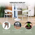 WestinTrends Playa, set da pranzo da esterni a 5 pezzi, con tavolo quadrato e sedie impilabili.
