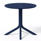WestinTrends Playa Set da Pranzo Moderno da Esterno a 5 Pezzi con Tavolo Rotondo in Resina e Sedie Impilabili
