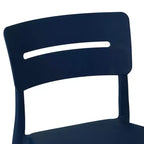 WestinTrends Playa Set da Pranzo Moderno da Esterno a 5 Pezzi con Tavolo Rotondo in Resina e Sedie Impilabili