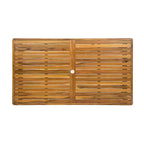Christopher Knight Home Ofer Set da pranzo da 7 pezzi in alluminio e legno di acacia