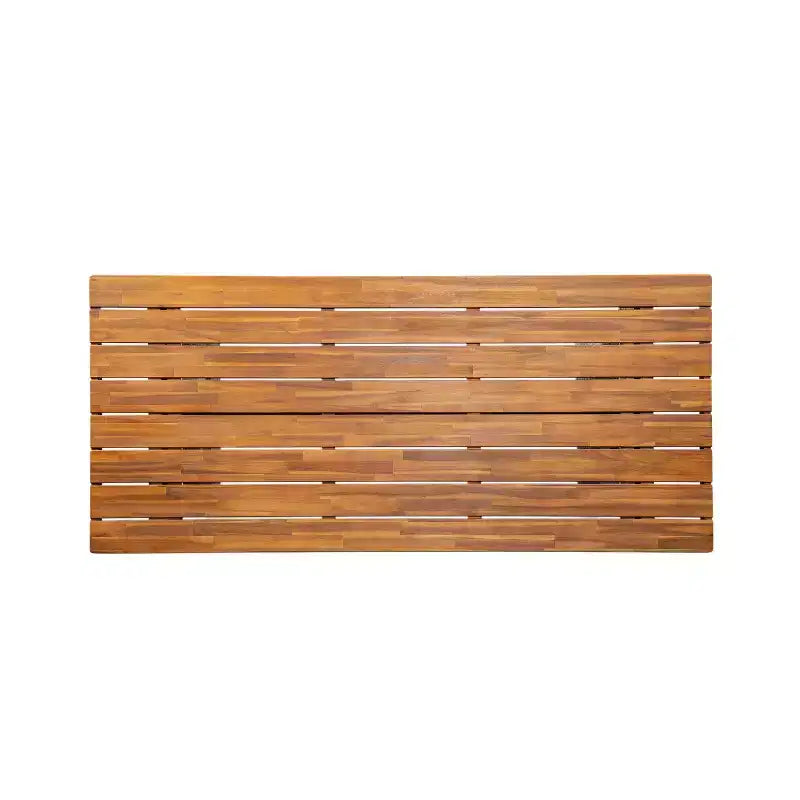 Christopher Knight Home Juliette Set da Pranzo Rustico da Esterno 7 Pezzi in Rattan e Legno di Acacia con Cuscini