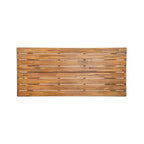 Christopher Knight Home Francesca Set da pranzo rustico da esterno 7 pezzi in legno di acacia con corda intrecciata e tavolo a doghe in rattan