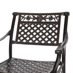 Christopher Knight Home Ridgecrest - Set da pranzo da esterno a 5 pezzi in alluminio