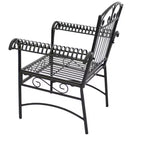 Ensemble de salle à manger d'extérieur 5 pièces Courtyard Casual French Quarter en acier noir