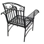 Ensemble de salle à manger d'extérieur 5 pièces Courtyard Casual French Quarter en acier noir