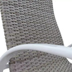 Set da pranzo rotondo da 48 pollici a 5 pezzi in stile Santa Fe Courtyard Casual con poltrone a dondolo girevoli in vimini Include un tavolo rotondo e 4 poltrone a dondolo girevoli in vimini