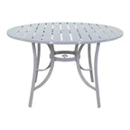 Set da pranzo rotondo da 48 pollici a 5 pezzi in stile Santa Fe Courtyard Casual con poltrone a dondolo girevoli in vimini Include un tavolo rotondo e 4 poltrone a dondolo girevoli in vimini
