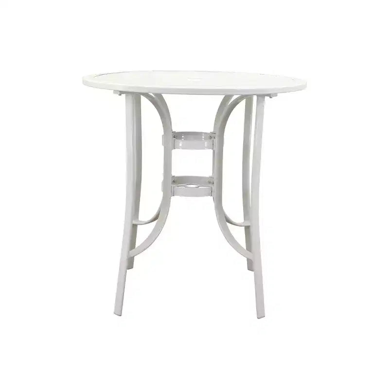 Courtyard Casual Santa Fe, ensemble repas 3 pièces pour balcon, hauteur 36", rond. Comprend une table de balcon de 36" et deux tabourets de balcon pivotants.