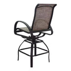 Set da pranzo rotondo Courtyard Casual Santa Fe da 5 pezzi ad altezza balcone 48" Include un tavolo da balcone da 48" e quattro sgabelli da balcone girevoli