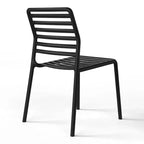 WestinTrends Playa Set da Pranzo per Esterni Rettangolare in Metallo da 7 Pezzi con Sedie Impilabili in Plastica per 6 Persone