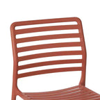WestinTrends Playa Set da Pranzo per Esterni Rettangolare in Metallo da 7 Pezzi con Sedie Impilabili in Plastica per 6 Persone