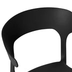 WestinTrends Playa Set da Pranzo da Esterno in Metallo Rettangolare a 7 Pezzi con Sedie da Pranzo Impilabili in Plastica per 6 Persone