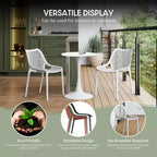 WestinTrends Playa Set da Pranzo Quadrato per Esterni da 5 Pezzi con Sedie Impilabili