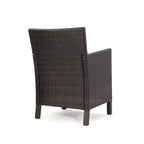 Christopher Knight Home Otto set da pranzo da 7 pezzi in vimini e legno di acacia per esterni con cuscini