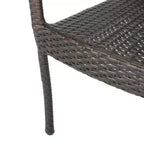 Christopher Knight Home Lagen Set da pranzo da 5 pezzi per esterni in legno di acacia e vimini