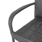 Christopher Knight Home Lagen Set da pranzo da 5 pezzi per esterni in legno di acacia e vimini