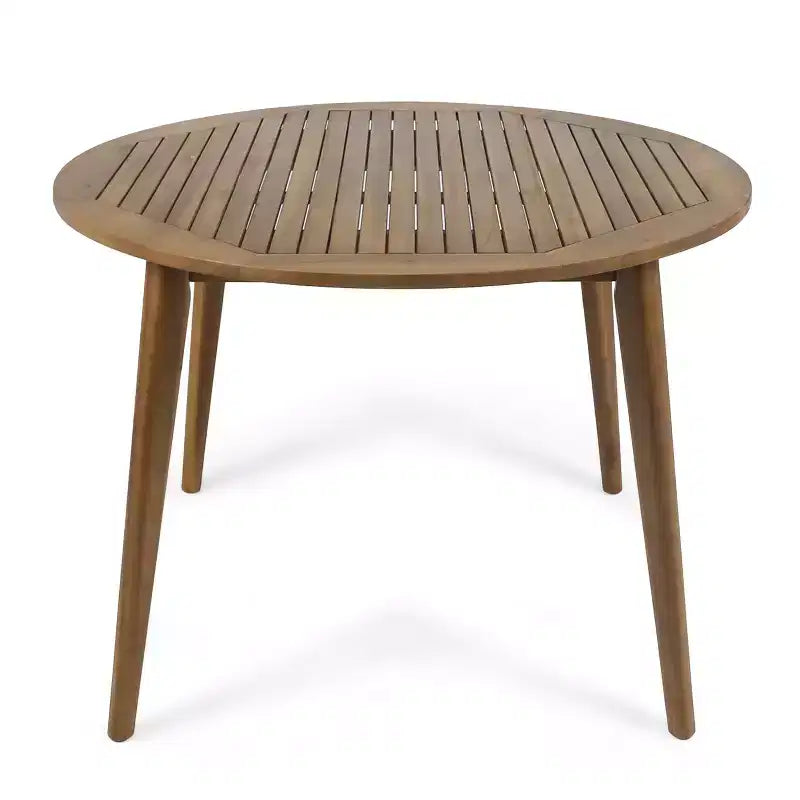 Christopher Knight Home Torrence Set da pranzo da esterno 5 pezzi in legno di acacia e vimini con cuscini