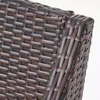 Set da pranzo da 5 pezzi Christopher Knight Home Damas da esterno in legno di acacia e vimini con cuscini