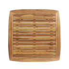 Set da pranzo da 5 pezzi Christopher Knight Home Damas da esterno in legno di acacia e vimini con cuscini