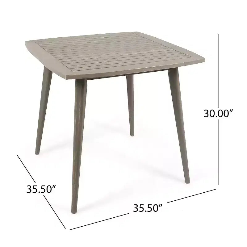 Set da pranzo da 5 pezzi Christopher Knight Home Damas da esterno in legno di acacia e vimini con cuscini