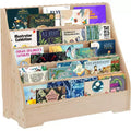 5-Tier Kids Bookshelf, Toddler Book Display Shelves with Deep Magazine Display Shelf, Children Storage Organizer for Nursery, Kids Bedroom