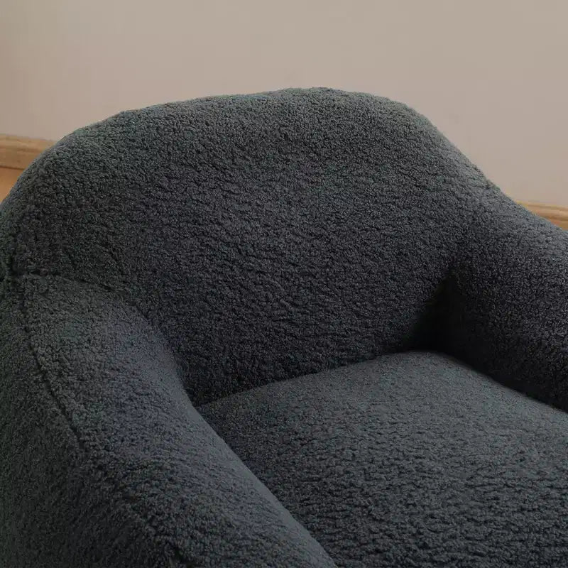 Divano pouf Okak Comfy Teddy con braccioli, poltrona a sacco morbida con memory foam, divano futon trapuntato per soggiorno, camera da letto