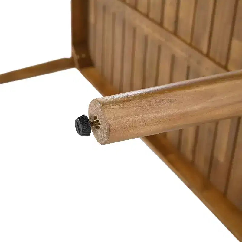 Christopher Knight Home Corin Elara Set da pranzo da 5 pezzi in legno di acacia con corda intrecciata, tavolo a doghe e cuscini