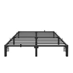 Piattaforma in metallo robusta da 360 kg con resistenti doghe e gambe in ferro, facile da montaggio, spazio contenitivo sotto il letto, nessun box spring e viti necessarie