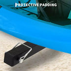 Rastrelliera per kayak, supporti per kayak resistenti per esterni, rastrelliera autoportante per kayak con ruote per kayak, canoe