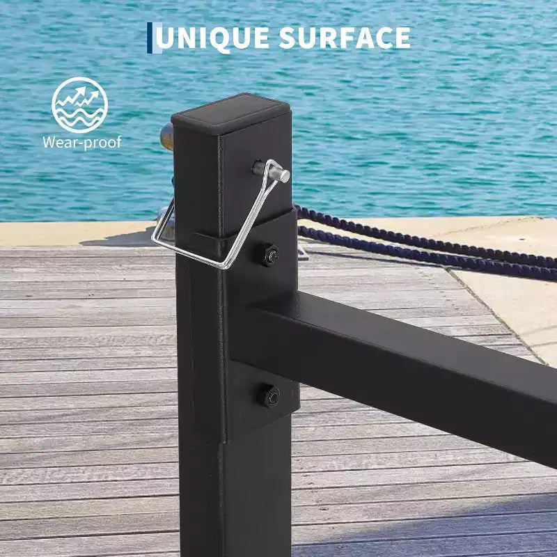 Rastrelliera per kayak, supporti per kayak resistenti per esterni, rastrelliera autoportante per kayak con ruote per kayak, canoe